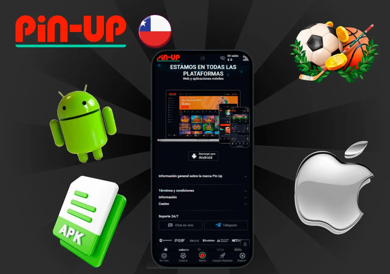 Pin Up Casino app Chile ha revolucionado la industria de gambling debido a su trayectoria y oportunidades. Esta es una de las plataformas pioneras de casinos en línea. Cuenta con atractivos bonos que brindan a los usuarios hasta 120% de aumento en los depósitos. ¡Descargue y juegue con Pin Up app en Chile!